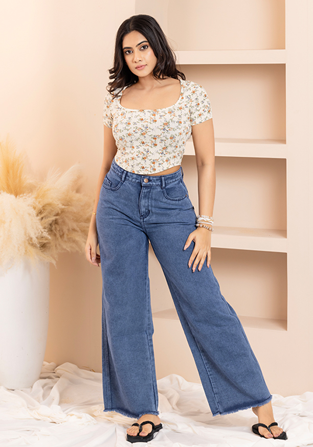 KEA PRINTED CROP TOP